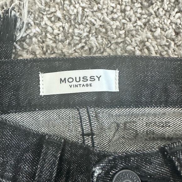 Moussy Vintage Diana Black Distressed Jeans Sz 25 - Picture 5 of 9